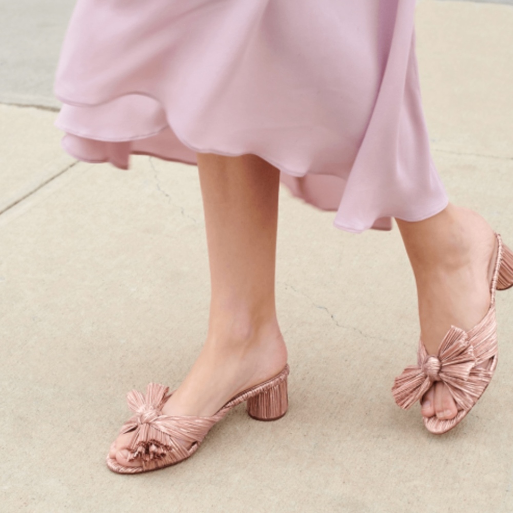 Loeffler Randal "Emilia" Mid Knot Slide Heel